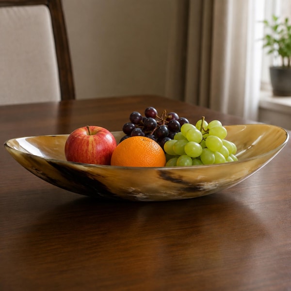 Natural Horn Serving Tray, Rustic Boho Catchall Dish, Jewelry Holder