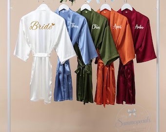 Accappatoi per damigelle d'onore, vestaglia da sposa, vestaglie per la proposta di damigella d'onore, regalo per la festa di nozze