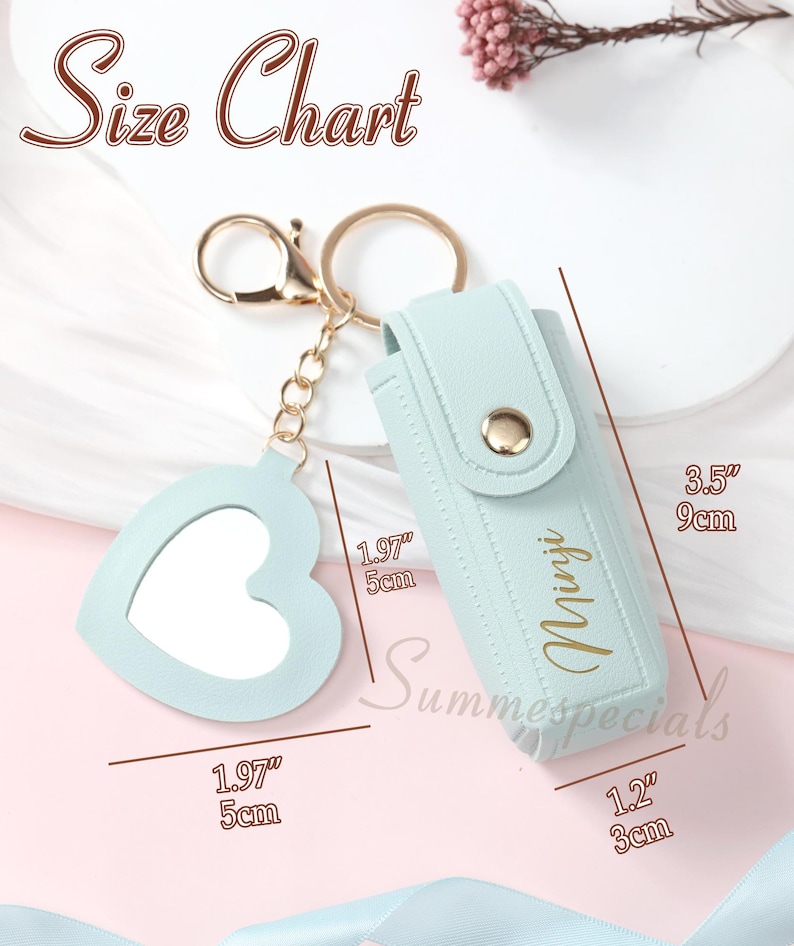 Personalized Lipstick Bag Keychain, Custom Name Bridal Party Gifts, Bridesmaid Gift, Brithday Gifts image 7