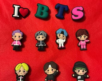 BTS inspired PVC shoe/clog charms