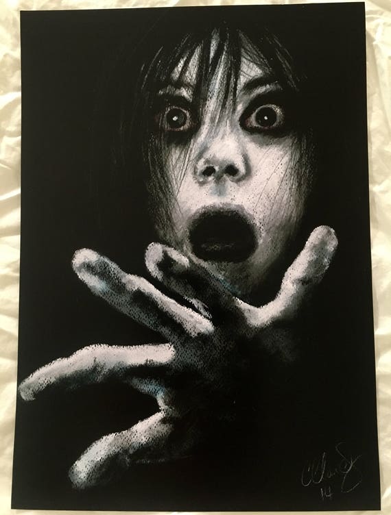 Ju On Horror Giclee Fine Art Print The Grudge Art Print Etsy