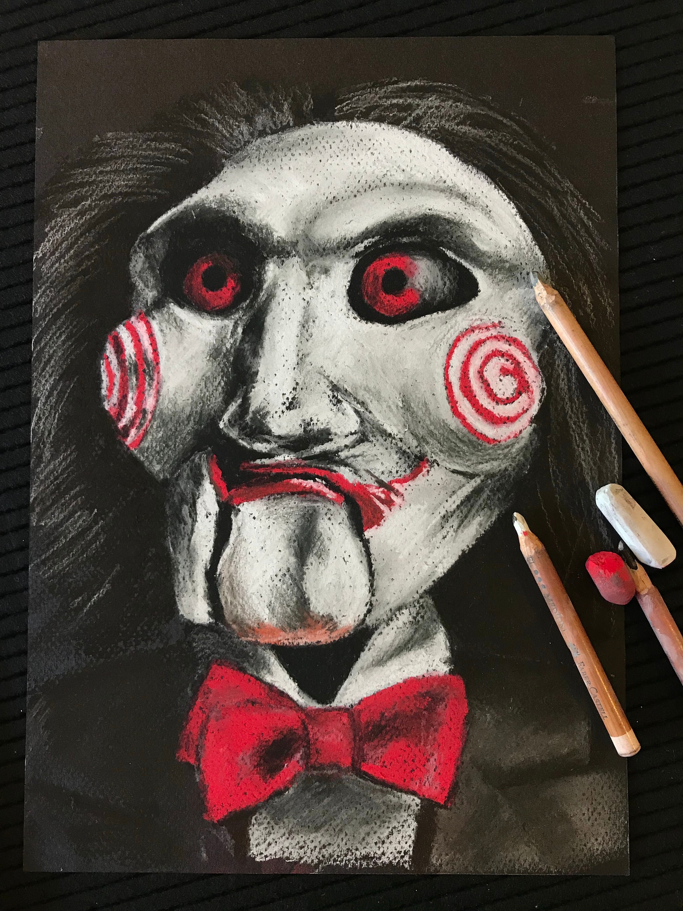 Haunted Ventriloquist Dummy Original Artwork