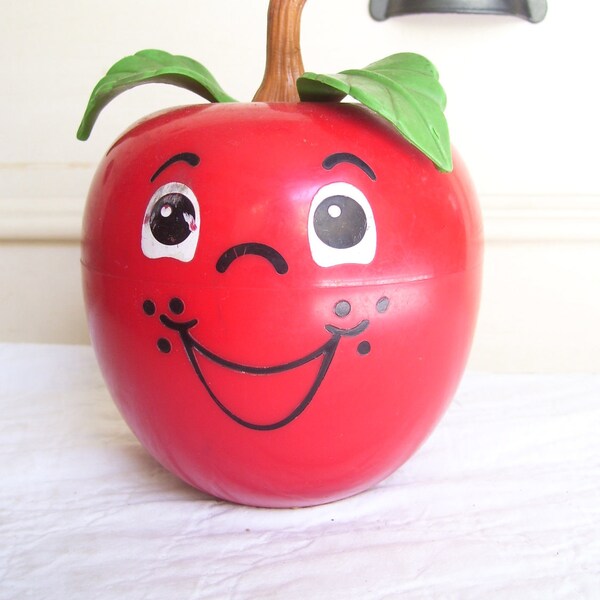 A Vintage Fisher Price Happy Apple Child's Toy
