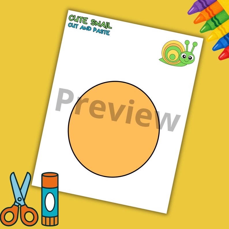 Snail Craft Activity Kit for Kids, Fine Motor Skills, Printable ...