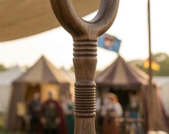 Handcrafted Indian Rosewood Shepherd Staff, 180cm, Detachable, Ceremonial Wooden Wand, Pastoral Walking Stick