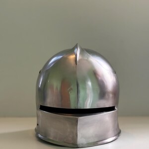 Handcrafted Italian Sallet Helmet – 18 Gauge Steel Medieval Knight Armor Replica