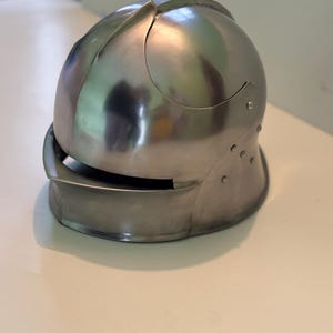 Handcrafted Italian Sallet Helmet – 18 Gauge Steel Medieval Knight Armor Replica