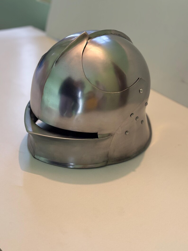 Handcrafted Italian Sallet Helmet – 18 Gauge Steel Medieval Knight Armor Replica