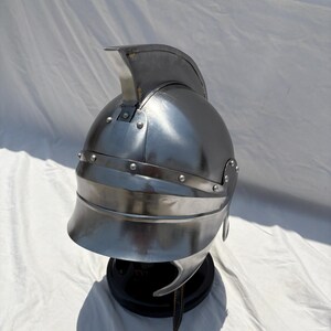 Thracian Helmet Steel Greek Armor: Handmade LARP Cosplay Medieval Decor image 11