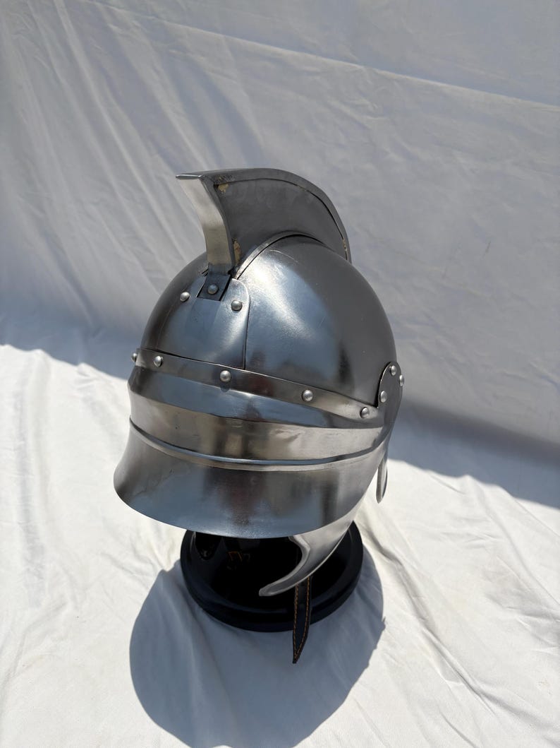 Thracian Helmet Steel Greek Armor: Handmade LARP Cosplay Medieval Decor image 11