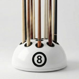 8-Ball Billardständer - Moderner 12-Loch Billardstockhalter