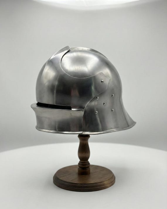 Handcrafted Italian Sallet Helmet – 18 Gauge Steel Medieval Knight Armor Replica