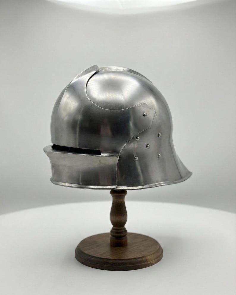 Handcrafted Italian Sallet Helmet – 18 Gauge Steel Medieval Knight Armor Replica