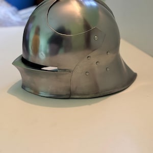 Handcrafted Italian Sallet Helmet – 18 Gauge Steel Medieval Knight Armor Replica