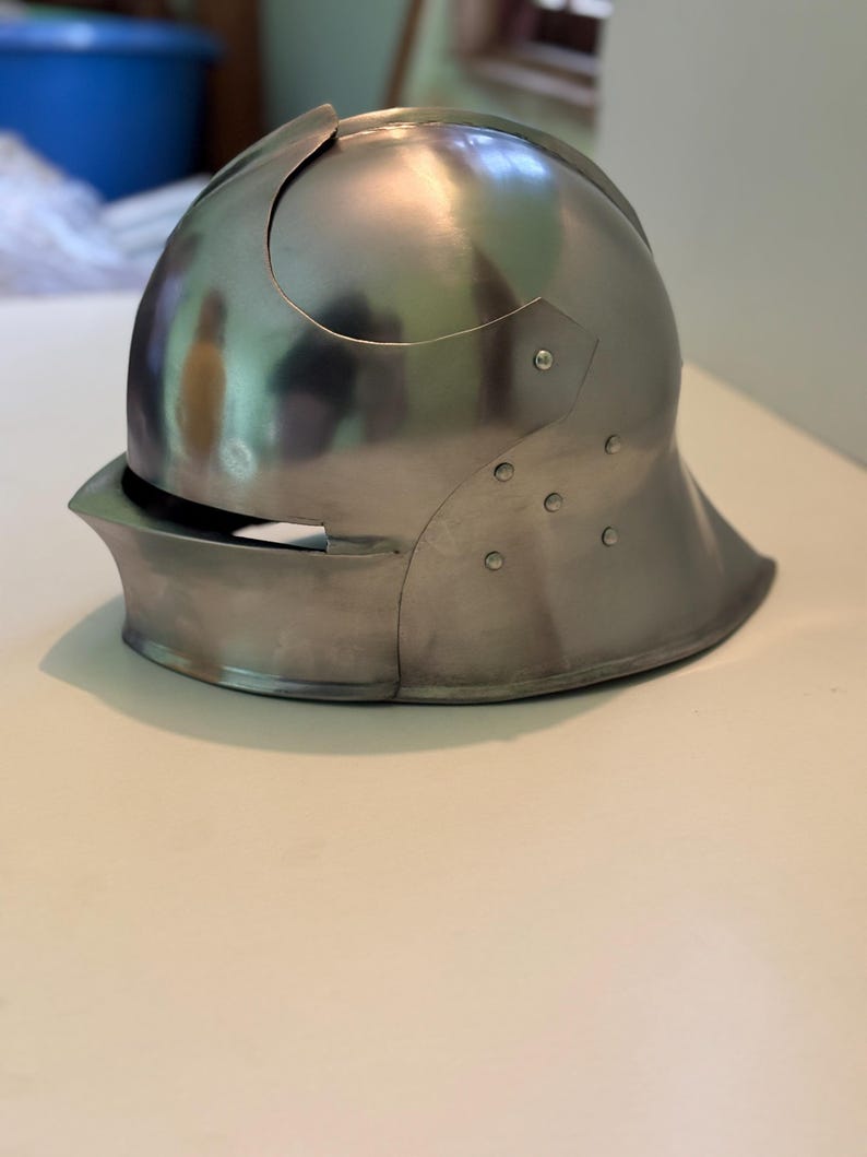 Handcrafted Italian Sallet Helmet – 18 Gauge Steel Medieval Knight Armor Replica