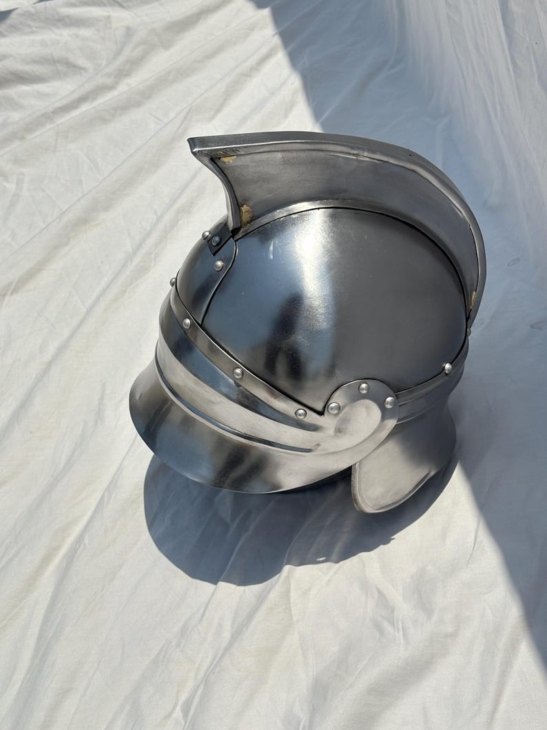 Thracian Helmet Steel Greek Armor: Handmade LARP Cosplay Medieval Decor image 5