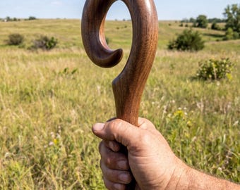 Handmade Indian Rosewood Crozier Staff | 67-Inch Matte Finish, Collapsible (Gift Box)