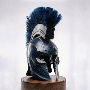 Réplique du casque du roi Agamemnon, casque de guerrier grec en métal, armure spartiate de la guerre de Troie, objet de collection pour cosplay