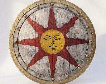 Réplica do Escudo da Luz Solar inspirado em Dark Souls | Decoração de parede de fantasia medieval