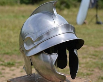 Thracian Helmet Steel Greek Armor: Handmade LARP Cosplay Medieval Decor