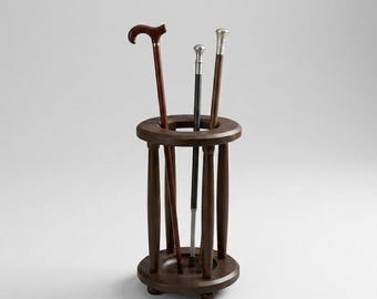Solid Wood Cane Stand – Walking Stick Holder, Umbrella Rack, Entryway Organizer