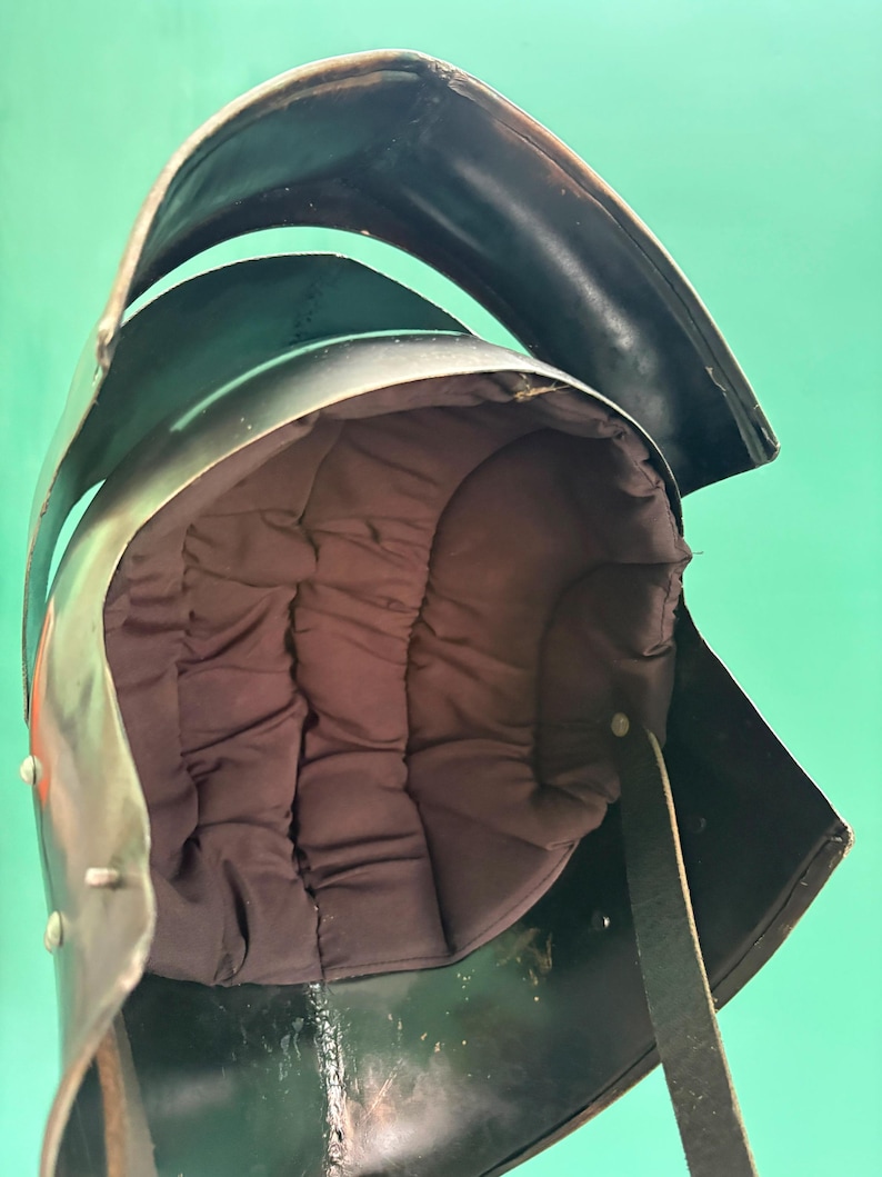 Casco sallet italiano artesanal – Réplica de armadura de caballero medieval de acero de calibre 18 imagen 15