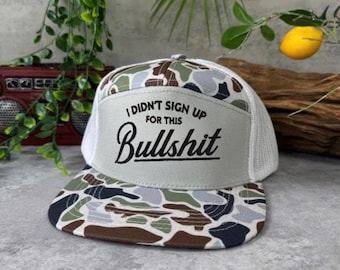 Funny Embroidered Trucker Hat – "I Didn't Sign Up For This"
