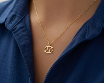 Dainty Zodiac Sign Necklace, Custom Horoscope Pendant, Rose Gold/Silver Minimalist Zodiac Astrology Jewelry, Personalized Star Sign Gift
