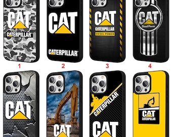 Funda para iPhone con diseño de bulldozer amarillo para iPhone 11, 12, 13, 14, 15, 16, 17 Pro Max Plus Air / Funda personalizada para teléfono n.° A
