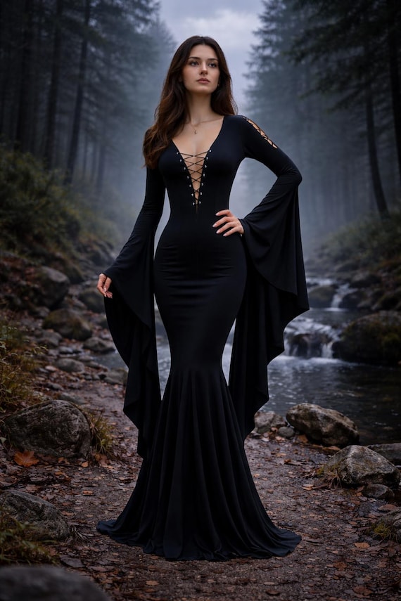 Lace Witch Maxi Dress The Spell Changes With The ?Our Gorgeous Custom-made Lace  Hecate Maxi