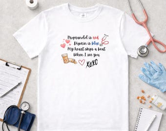 My Heart Skips a Beat - Medical Valentine T-Shirt | Nurse Doctor Medical Tee