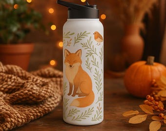 The Meadow Fox Insulated Stainless Steel Water Bottle