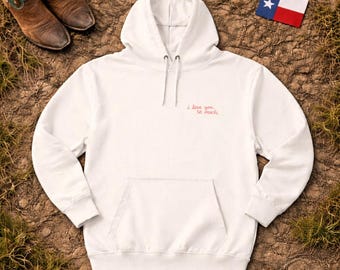 ilysm Austin Hoodie | Minimal Script Chest Print