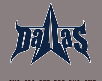 Dallas SVG, Dallas Skyline Silhouette, digitale Datei nur, Sofortiger Download Schneidedateien Cricut