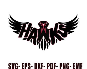 Falken Vogel SVG, Game Day Design (Digitaler Download)