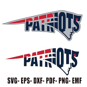 Patriots fotboll SVG, matchdagströjadesign (digital nedladdning) bild 1