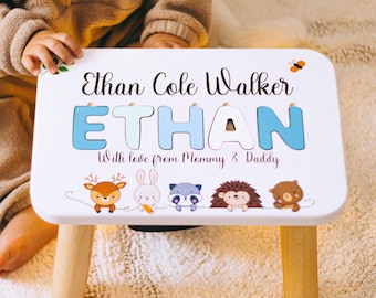 Name Puzzle Stool With Animals - Christmas Gifts for Toddlers