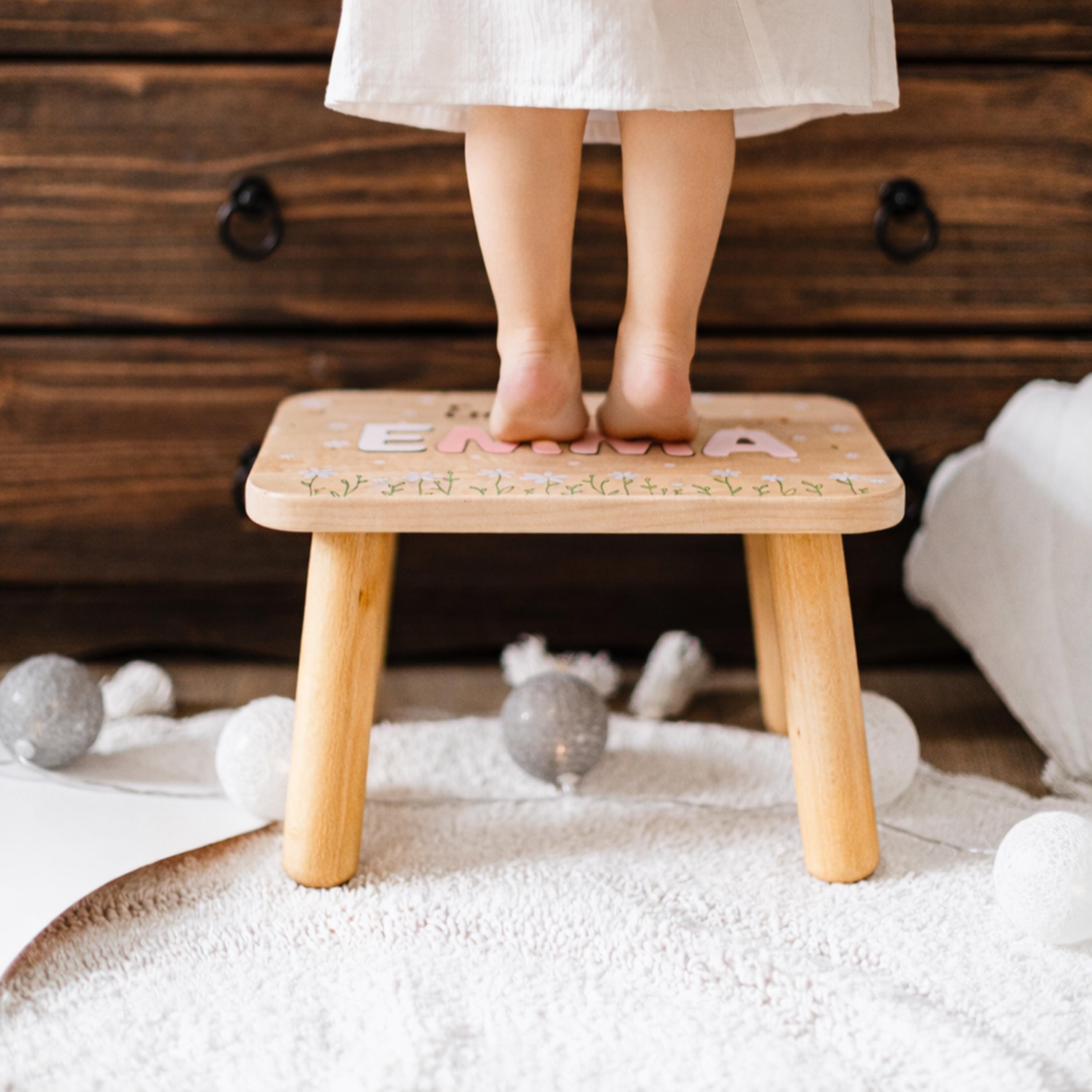 Full Name Puzzle Step Stool - Montessori Furniture for Toddlers - First ...
