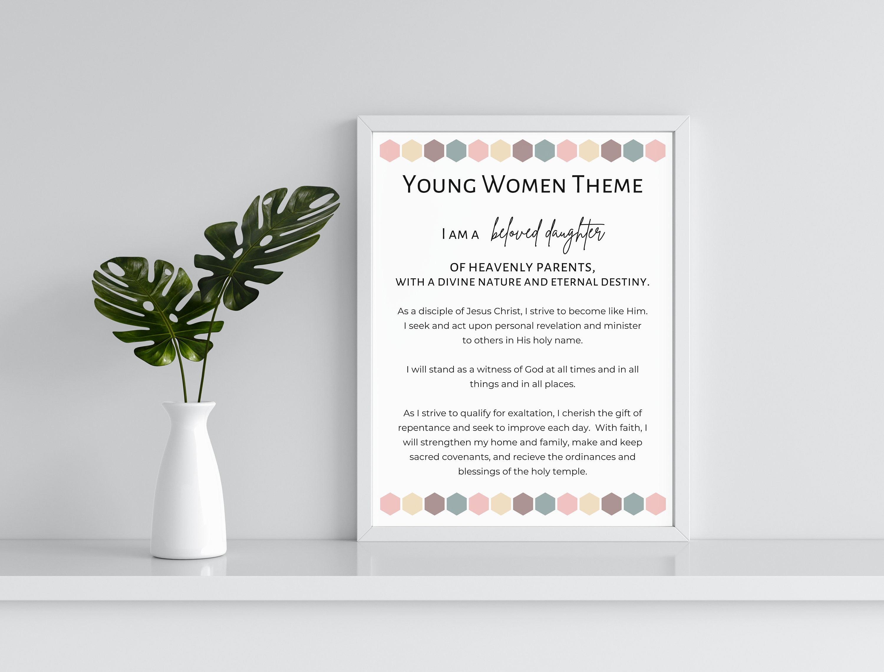 LDS Young Women Theme Printable, Church of Jesus Christ - Etsy