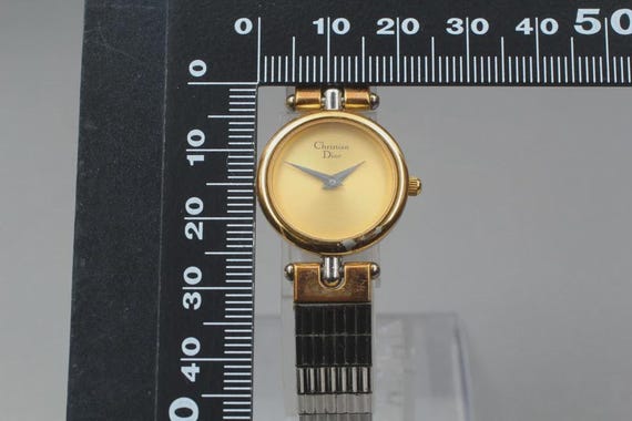 Exc+4 Vintage Christian Dior 3025 Gold Case NEW Battery Women's