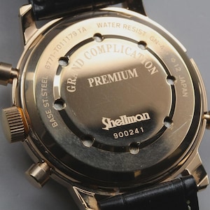 Near MINT SHELLMAN Grand Complication Premium 6771-T011179TA Qz Mens Watch image 3
