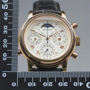 Near MINT SHELLMAN Grand Complication Premium 6771-T011179TA Qz Mens Watch image 10
