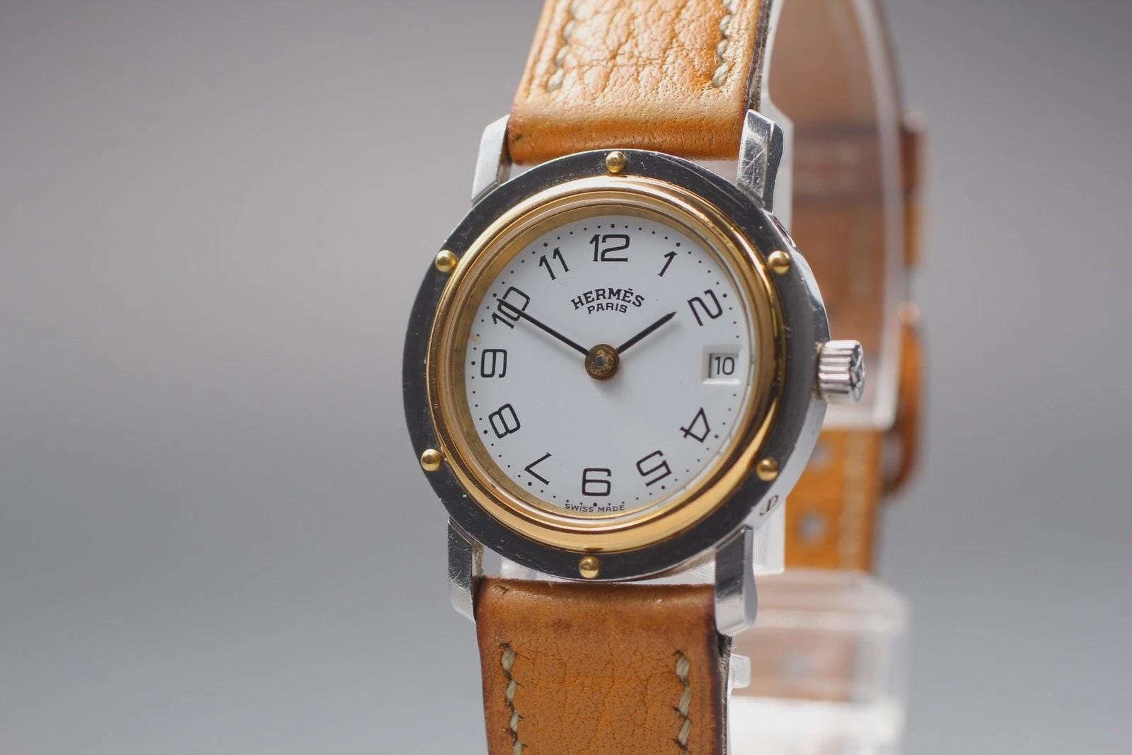 Hermes‎ Clipper CL4.210 Gold Dial Swiss QZ Women\'s Watch Hermes Clipper CL4.220 Ladies Watch | Phigora main image 3
