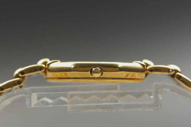 Exc+5 Christian Dior 45.154 11P Diamond Date Quartz Women's Watch From JAPAN 画像 4