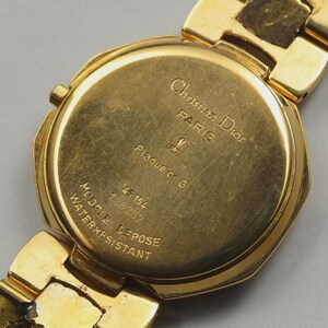 Exc+5 Christian Dior 45.154 11P Diamond Date Quartz Women's Watch From JAPAN 画像 3