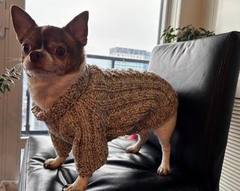 Maglioncino per cani lavorato a maglia a mano – Un capo comodo per cani di piccola e media taglia