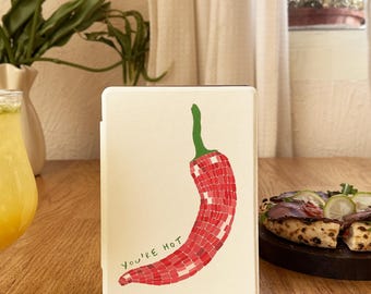 Funda para Kindle Paperwhite (11/10/12 de 2024), color suave, con correa de mano, funda para Kobo Libra y función de encendido y apagado automático.