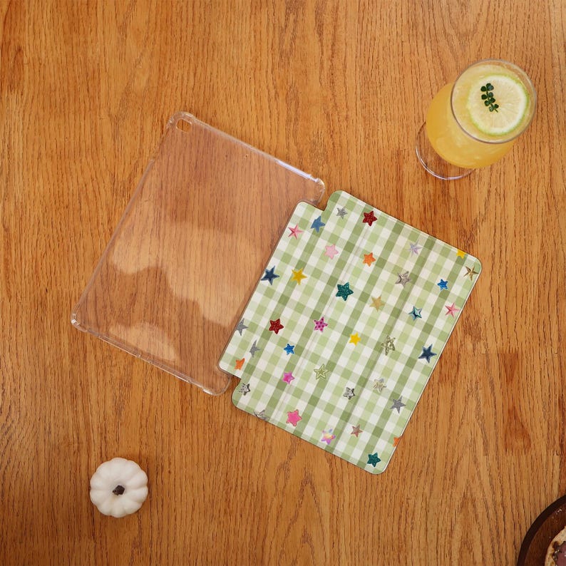Checkerboard Stars iPad Case With Pencil Slot For Air 8/7 2026, Pro2025/2024, New iPad 13"11"12.9" Cover, iPad Mini 5/6/7 Case, iPad 11 A16 image 6