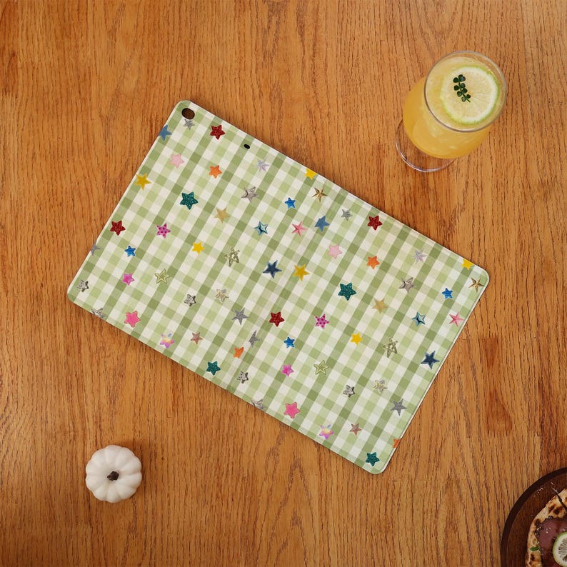 Checkerboard Stars iPad Case With Pencil Slot For Air 8/7 2026, Pro2025/2024, New iPad 13"11"12.9" Cover, iPad Mini 5/6/7 Case, iPad 11 A16 image 5