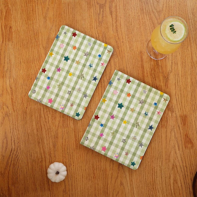 Checkerboard Stars iPad Case With Pencil Slot For Air 8/7 2026, Pro2025/2024, New iPad 13"11"12.9" Cover, iPad Mini 5/6/7 Case, iPad 11 A16 image 4